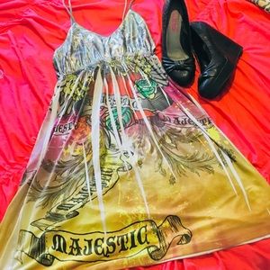 🔥SATIN VINTAGE TATTOO SUMMER DRESS🔥